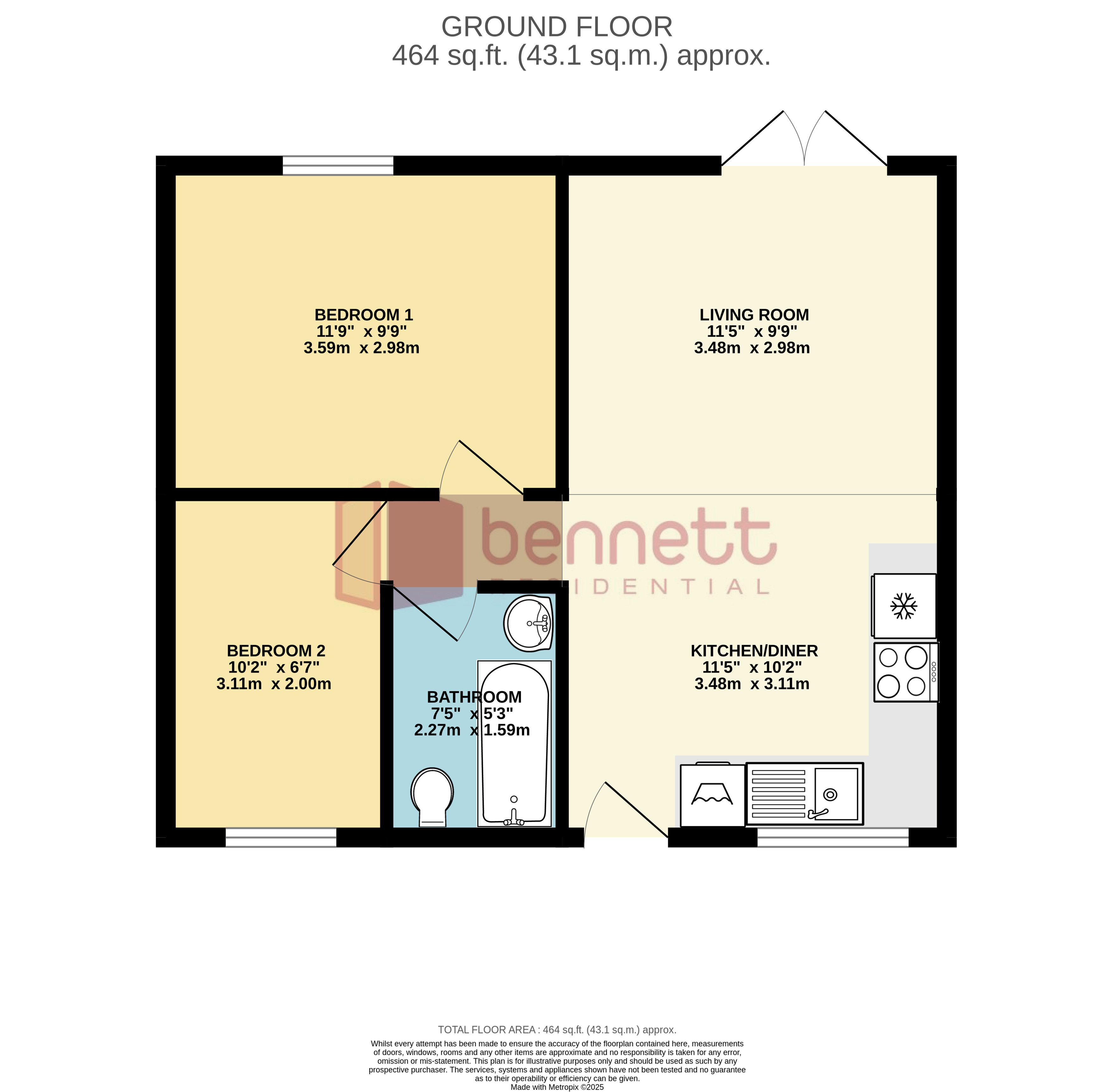 Floorplans For Galmington Road, Taunton